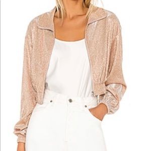 Glitter bomber jacket
